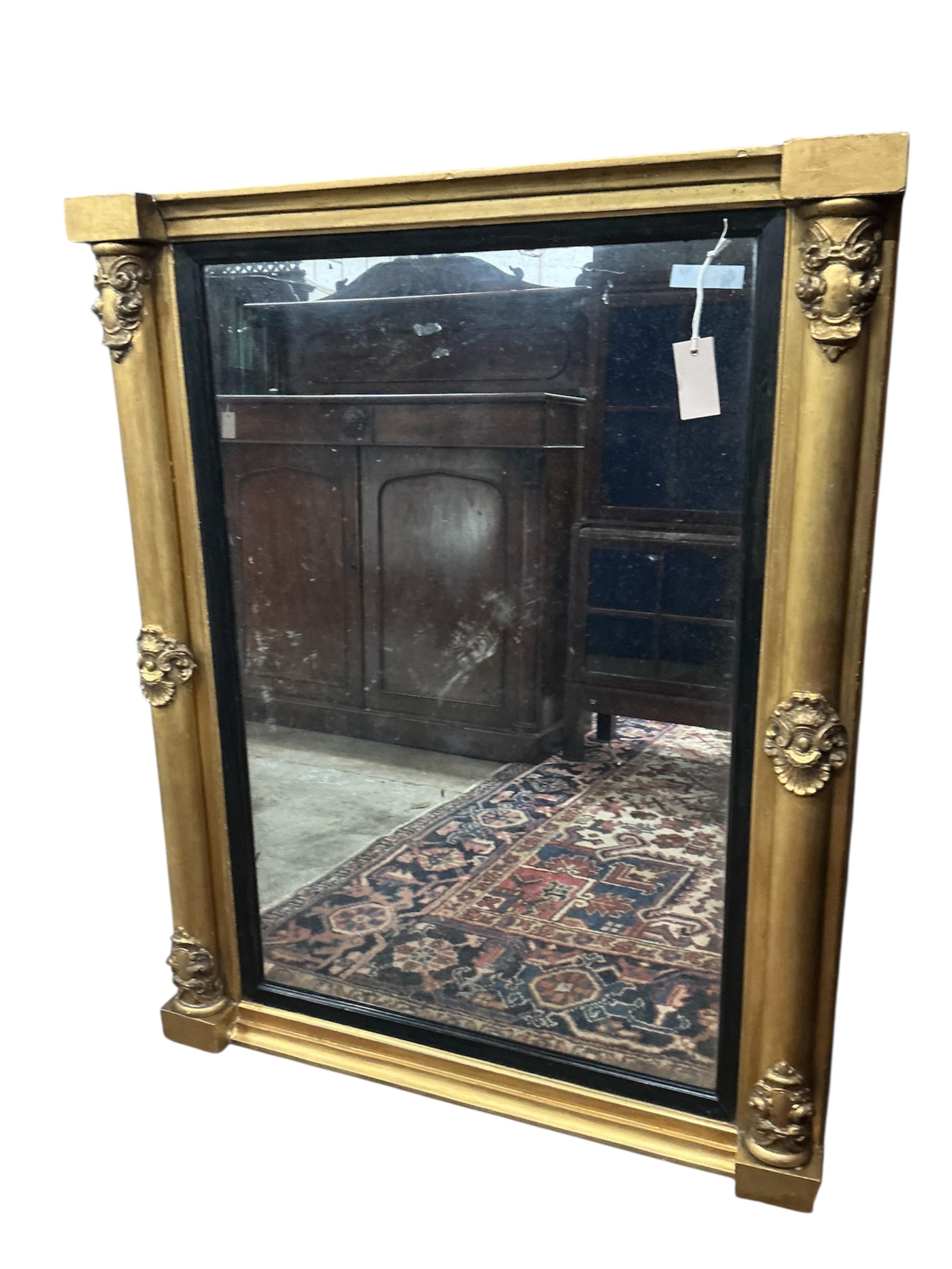 A Regency giltwood and composition wall mirror, width 83cm, height 103cm